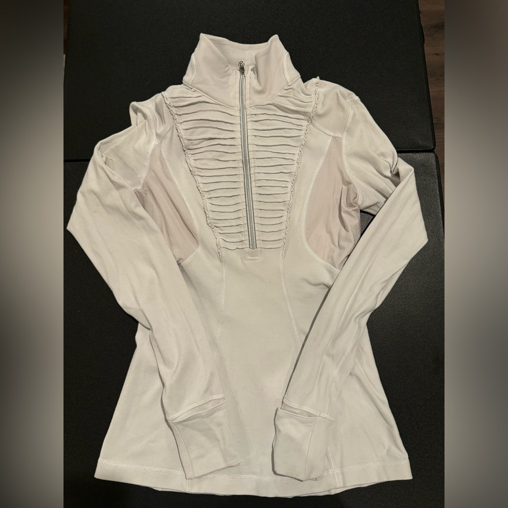 Lululemon white quarter zip